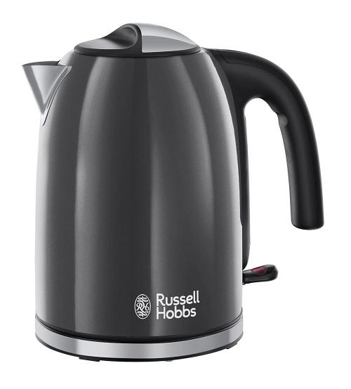 Russell Hobbs 20414 3000W 1.7 Litre Stainless Steel Colours Plus Kettle - Grey