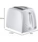 Russell Hobbs 21640 2 Slice Textures Toaster in White - Brand New