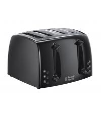 Russell Hobbs 21651 Extra Wide Textures 4 Slice Toaster - Black