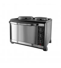 Russell Hobbs 22780 Mini Oven 30L with 2 Hotplate Burners in Black 1600W 
