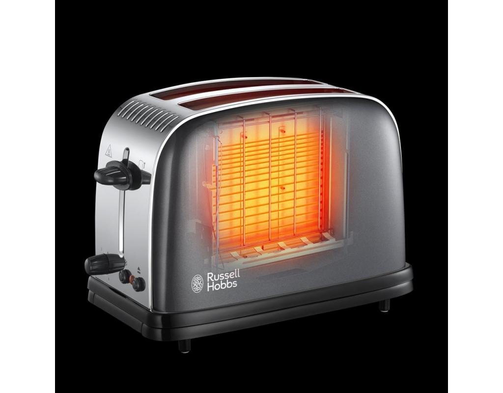 Russell Hobbs 23332 Colours Plus 2Slice Toaster Grey