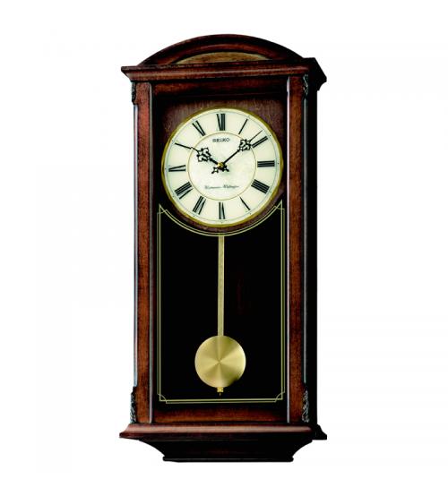 Seiko QXH030B Westminster/Whittington Dual Chime Wall Clock with Pendulam