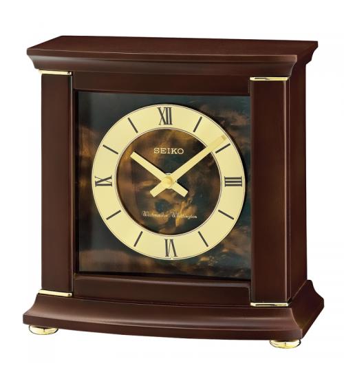 Seiko QXJ030B Westminster/Whittington Dual Chime Mantel Alarm Clock