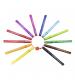 Stabilo 168/12-4 Cappi Fibre-Tip Pen with Cap-Ring Assorted Colours + 1 Cap-Ring 12pk
