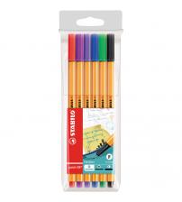 Stabilo 88/6 Point 88 Fineliner - Pack of 6 - Assorted Colours