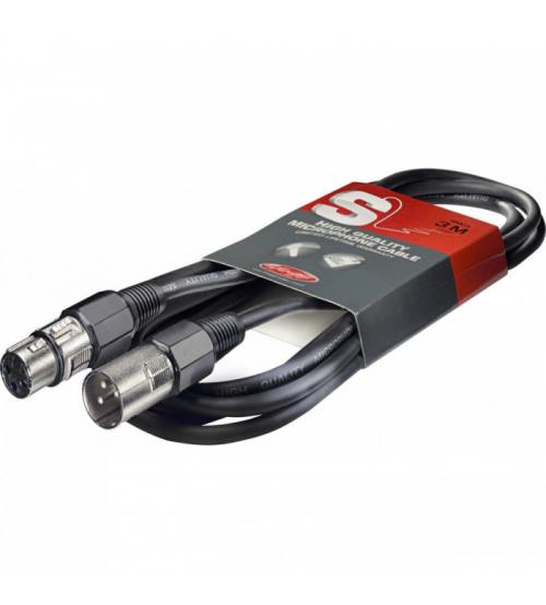 Stagg SMC3 High Quality Microphone Cable XLR Plug 3m - Black