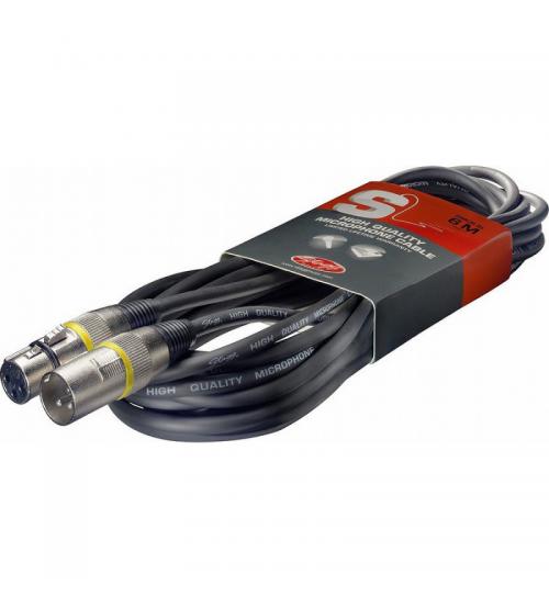 Stagg SMC6 High Quality Microphone Cable XLR-XLR Plug 6m - Black