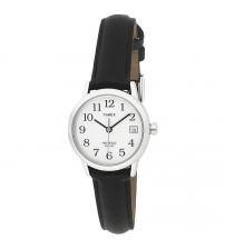Timex T2H331 Womens Easy Reader Date Watch - Black/Silver