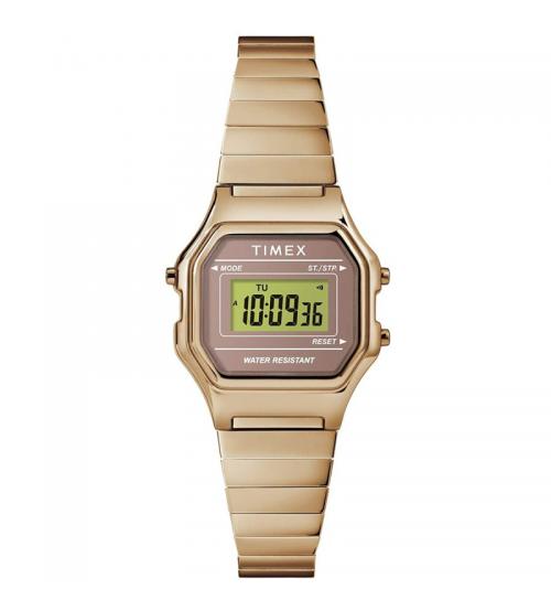 Timex TW2T48100 Main Street Ladies Classic Digital Watch Rose Gold