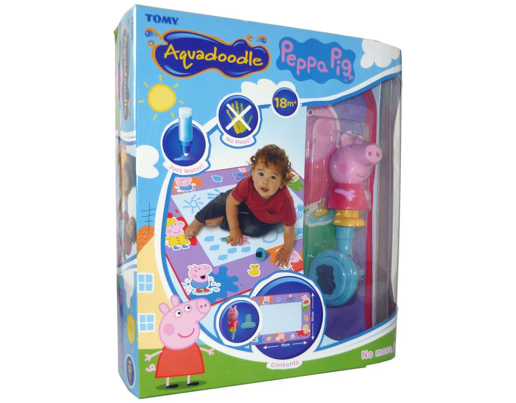 Aquadoodle Peppa Pig Mat: Allows no mess drawing by using water to