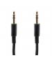 Urbanz INC-35P/P-1-BK Braided Cord 3.5mm Audio Cable 1M - Black