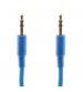 Urbanz INC-35P/P-1-BL Braided Cord 3.5mm Corded Audio Cable 1M - Neon Blue