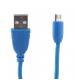Urbanz INC-MU/U-1-BL Braided Cord Micro USB to USB Cable 1M - Blue