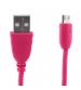 Urbanz INC-MU/U-1-PK Braided Cord Micro USB to USB Cable 1M - Pink
