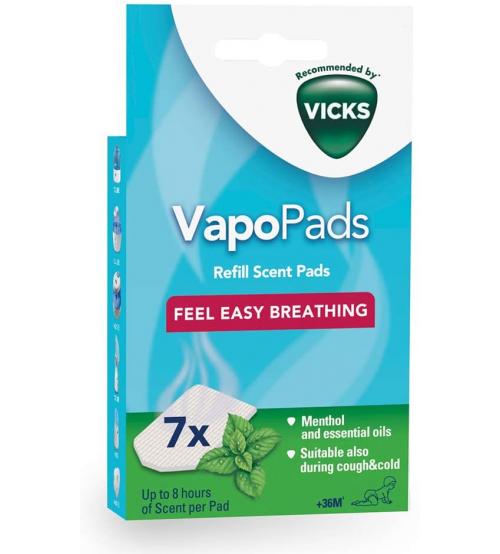 Vicks VH7V1 VapoPads Menthol 7 Scented Pads with Essential Oils