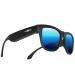 Voxos VXSA-BLU Bluetooth Bone Conduction Smart Glasses - Mirrored Blue