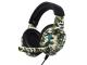 Vybe VYCH03 Camo Wired Gaming Headset with LED Lights - Jungle Green
