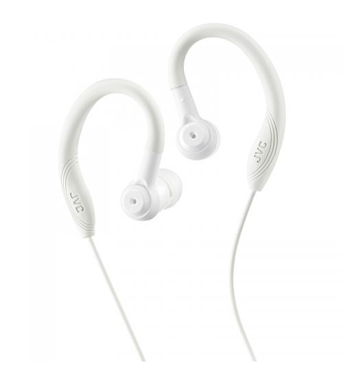 JVC HAEC10W Sports In Ear Headphones with Over Ear Clip - White