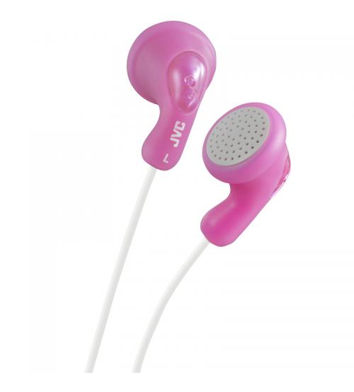JVC HAF14PN Gumy Stereo Headphones - Peach Pink