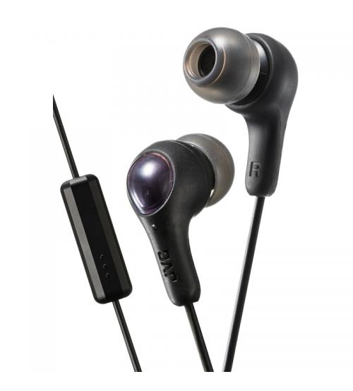 JVC HAFX7MB Gumy Plus In Ear Headphones with Mic & Remote - Black