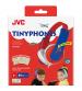 JVC HAKD7RN Tiny Phones Kids Stereo Headphones - Red/Blue