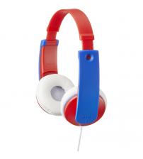 JVC HAKD7RN Tiny Phones Kids Stereo Headphones - Red/Blue