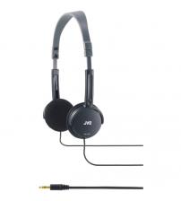 JVC HAL50B Foldable Light Weight Stereo Headphones - Black
