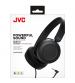 JVC HAS31MBEX Foldable Headphones with Remote Mic - Black