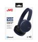 JVC HAS35BTAU Deep Bass Bluetooth On Ear Headphones - Blue